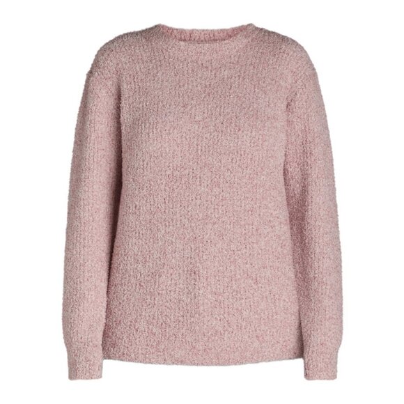 Soft Textured Pink Pullover - Picture 1 of 8